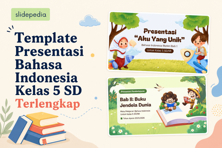 Template Presentasi Bahasa Indonesia Kelas 5 SD Terlengkap
