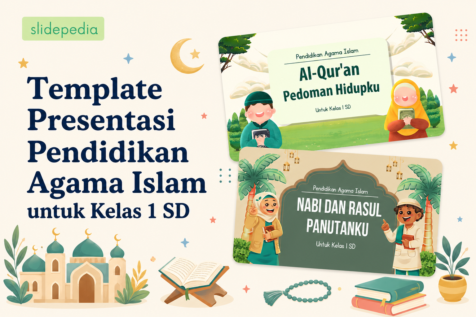 Template Presentasi Pendidikan Agama Islam untuk Kelas 1 SD