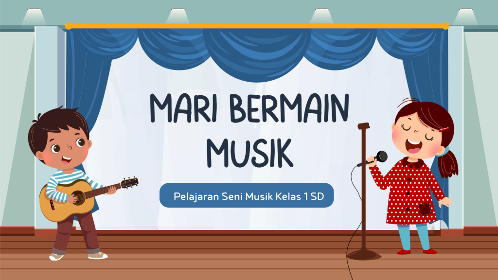 template presentasi seni musik kelas 1 SD
