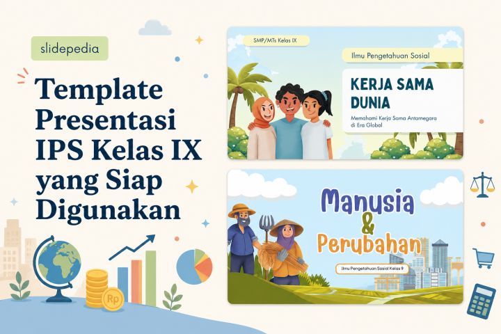 Template Presentasi IPS Kelas IX yang Siap Digunakan