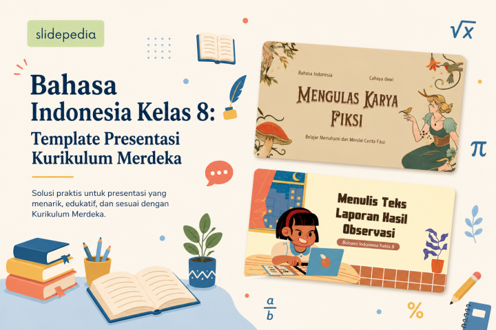 Bahasa Indonesia Kelas 8: Template Presentasi Kurikulum Merdeka