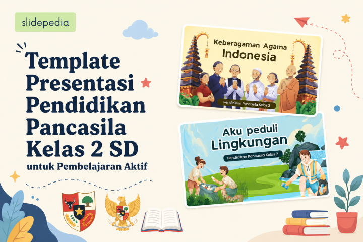 Template Presentasi Pendidikan Pancasila Kelas 2 SD untuk Pembelajaran Aktif