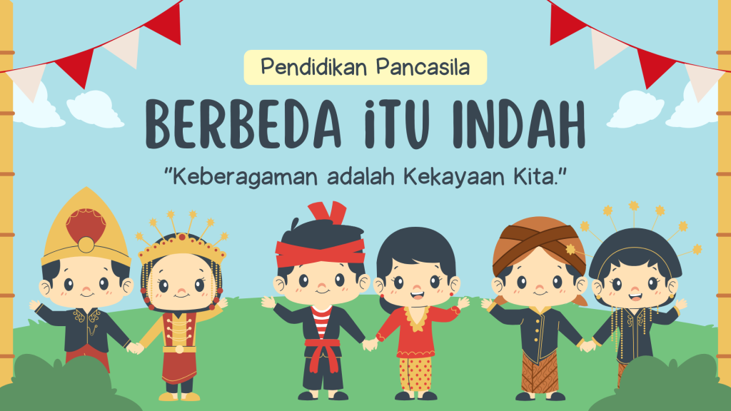 template presentasi materi pendidikan pancasila kelas 3