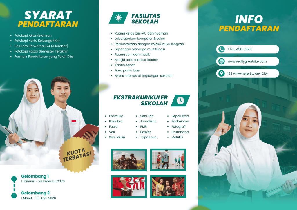 template brosur SPMB