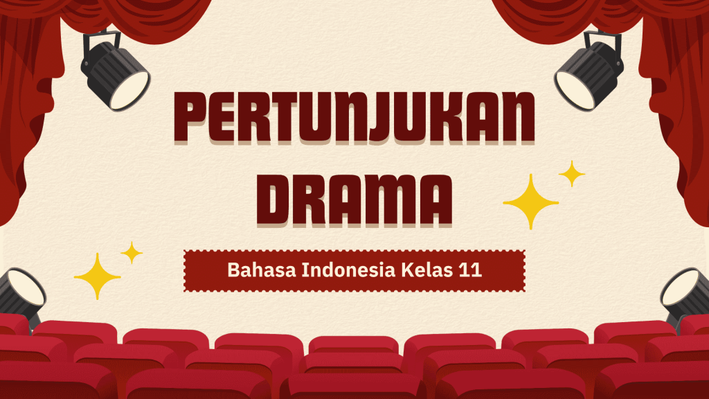 template presentasi Bahasa Indonesia kelas XI SMA