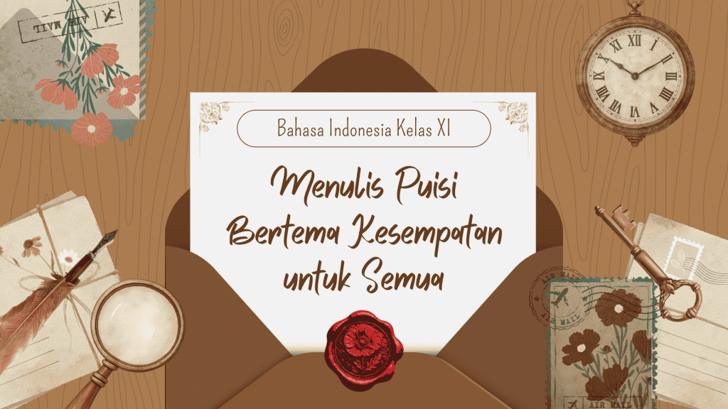 template presentasi Bahasa Indonesia kelas XI SMA