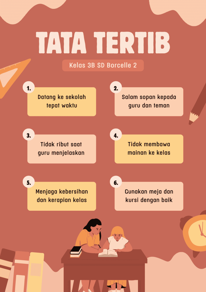 template tata tertib kelas