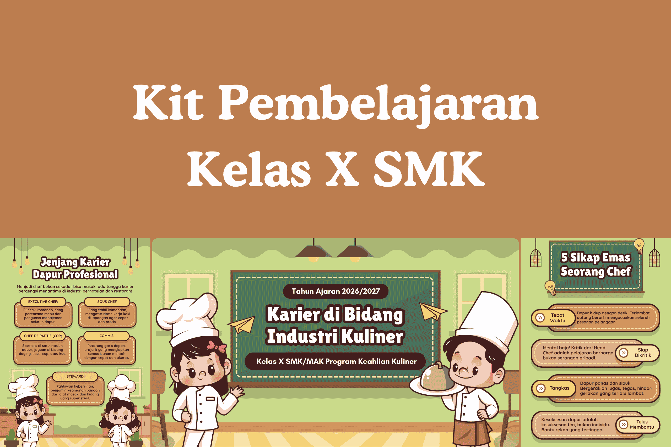 Mengenal Karier di Bidang Industri Kuliner dengan Kit Pembelajaran