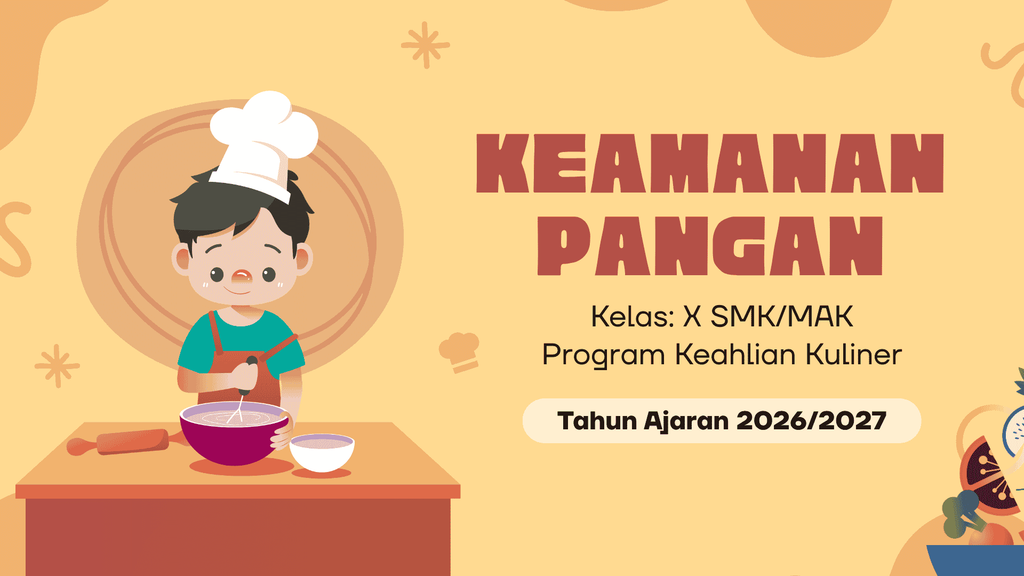 template presentasi dasar-dasar kuliner