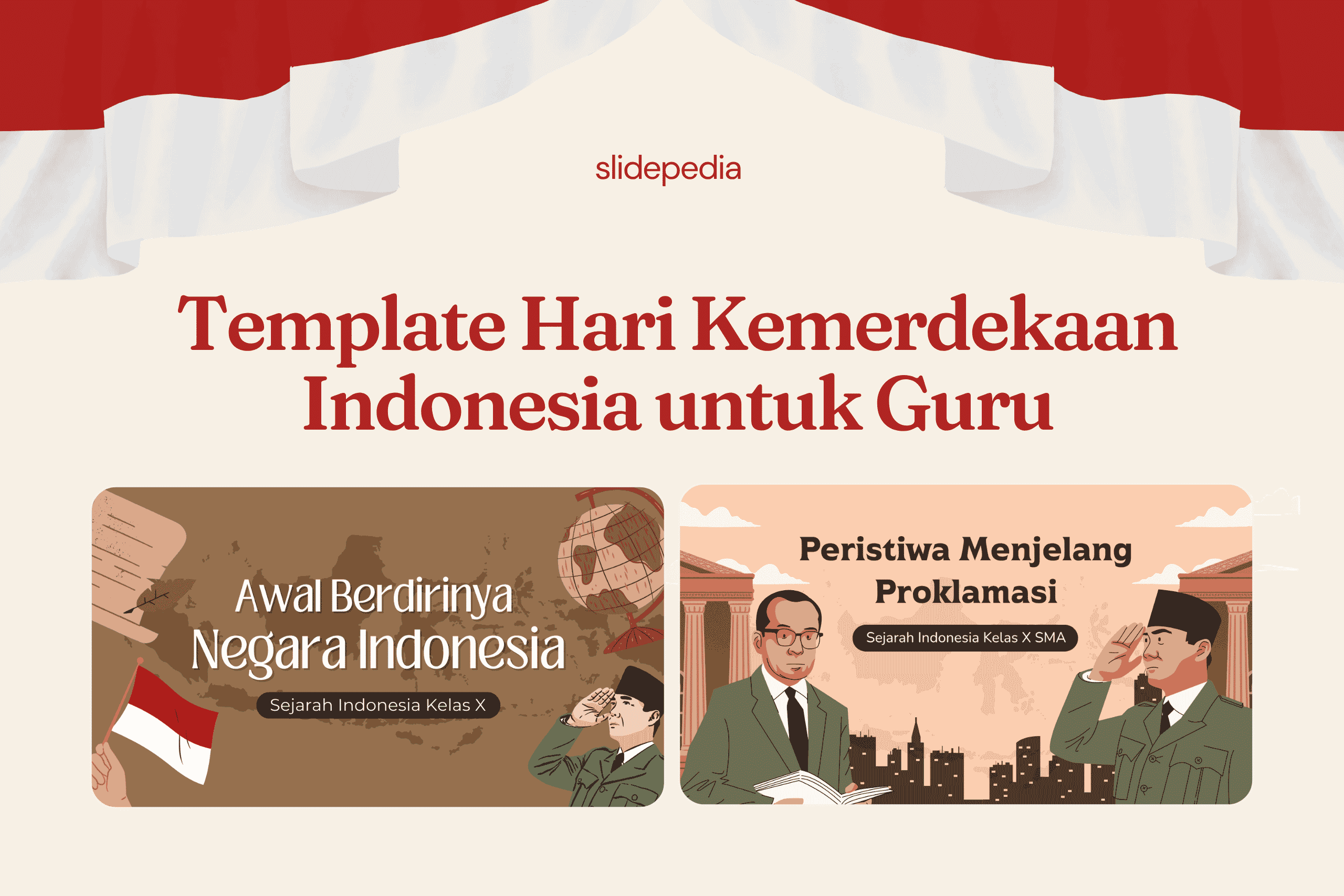 Gambar artikel: Template Hari Kemerdekaan Indonesia untuk Guru