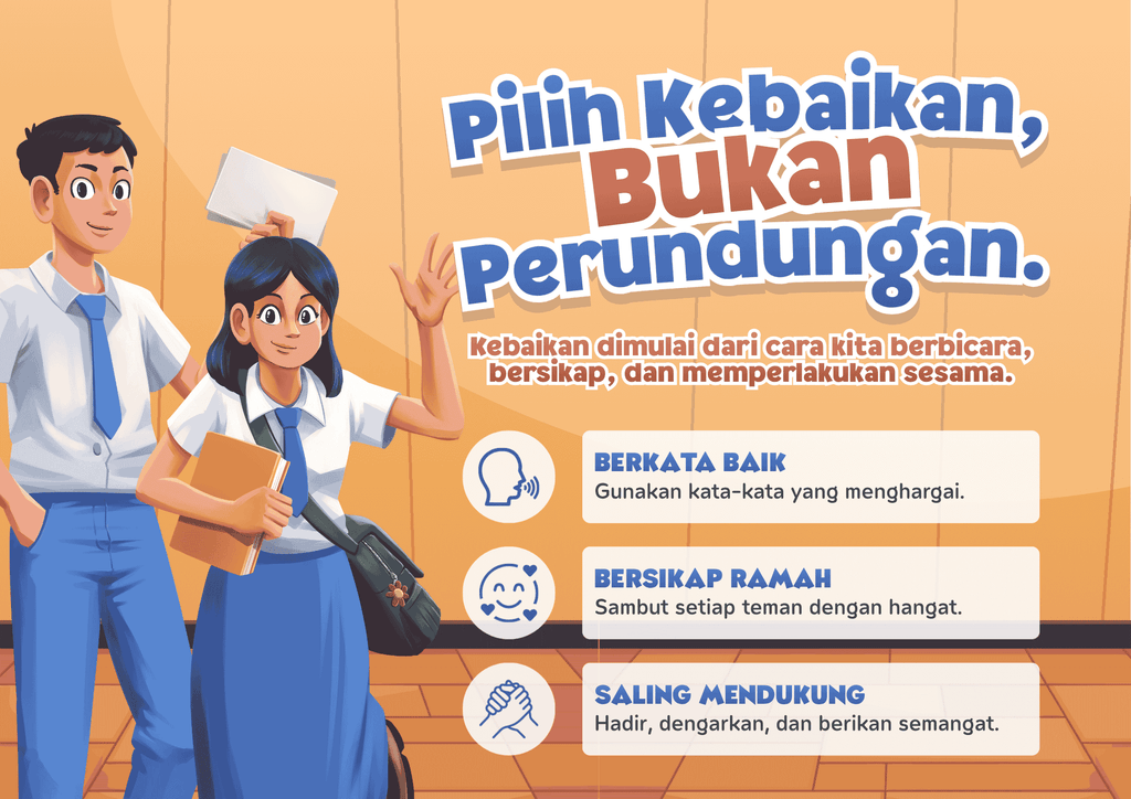 poster kampanye anti perundungan