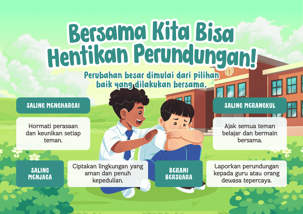 poster kampanye anti perundungan