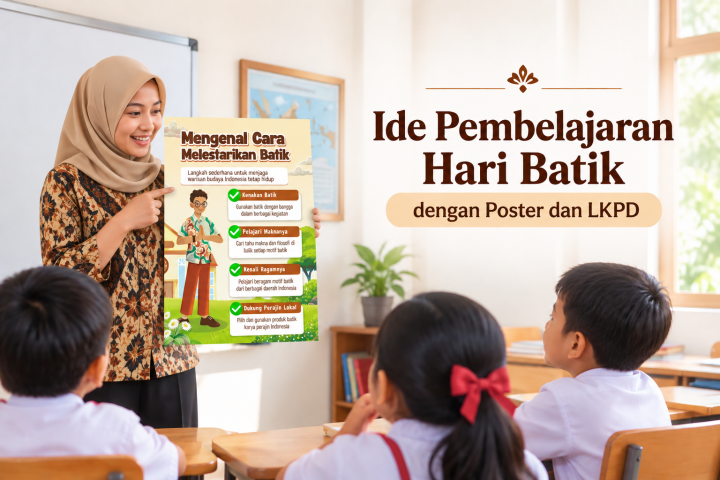 Ide Pembelajaran Hari Batik dengan Poster dan LKPD