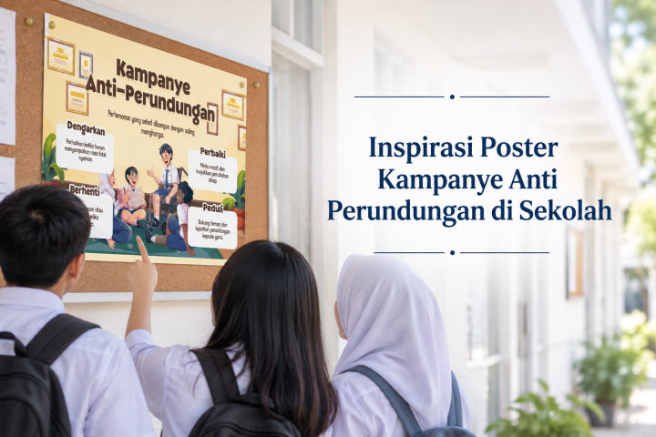 Inspirasi Poster Kampanye Anti Perundungan di Sekolah