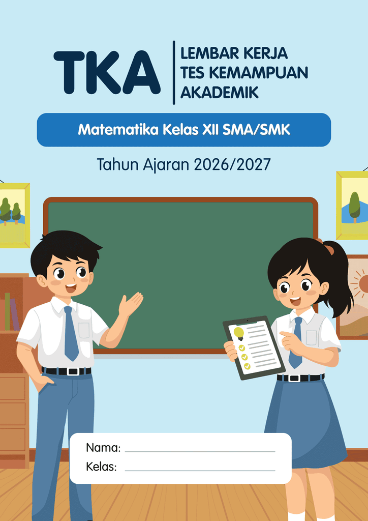 template soal TKA Matematika