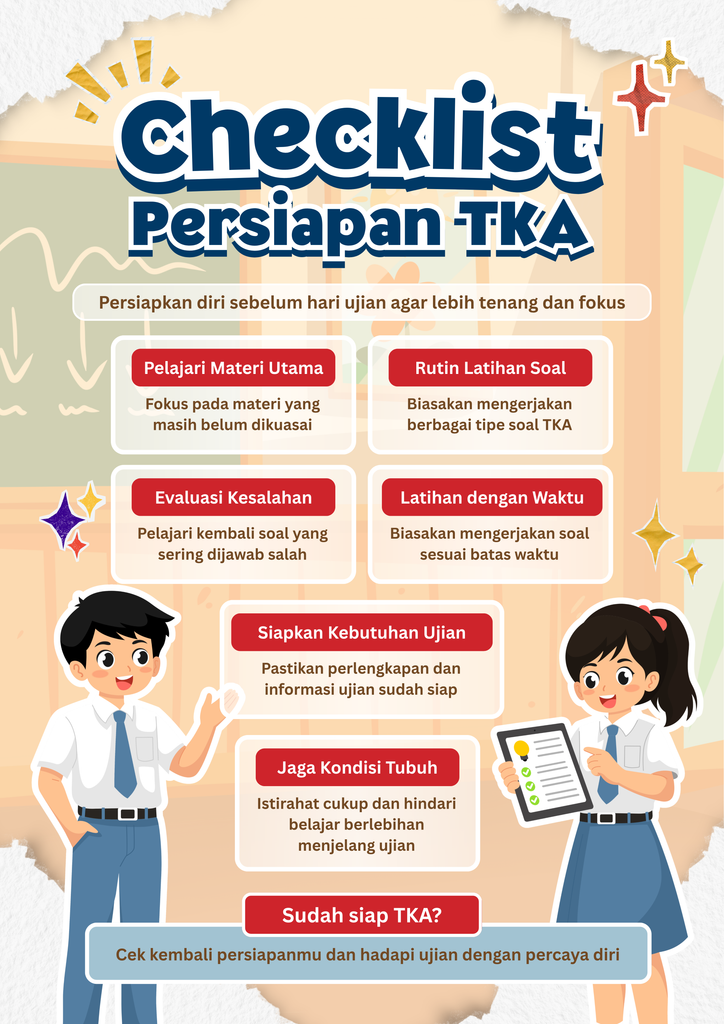 cara menghadapi TKA tanpa rasa panik