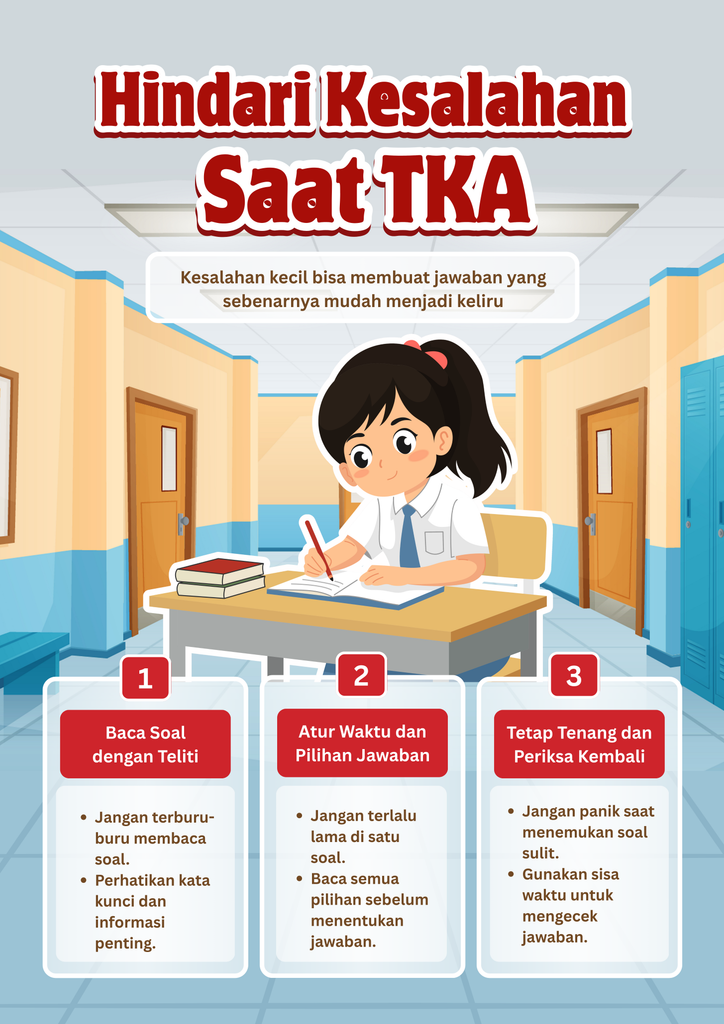 cara menghadapi TKA tanpa rasa panik